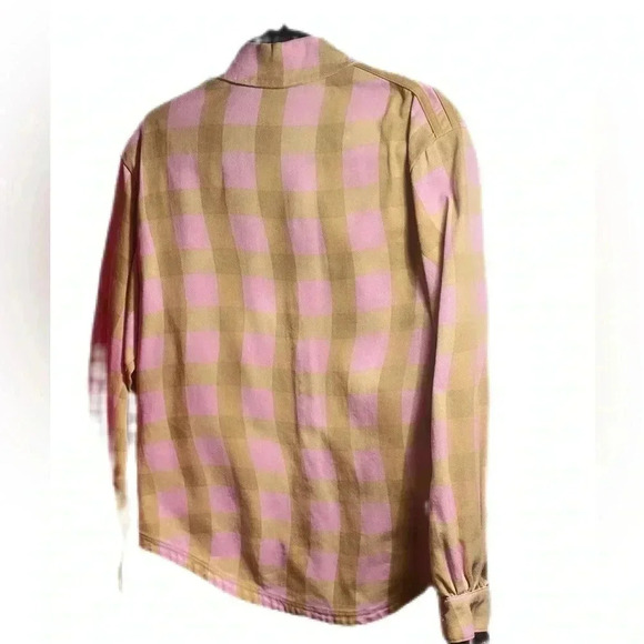 Addidas button down twill casual fall cotton long stylish  sleeve shirt jacket S - Picture 3 of 4